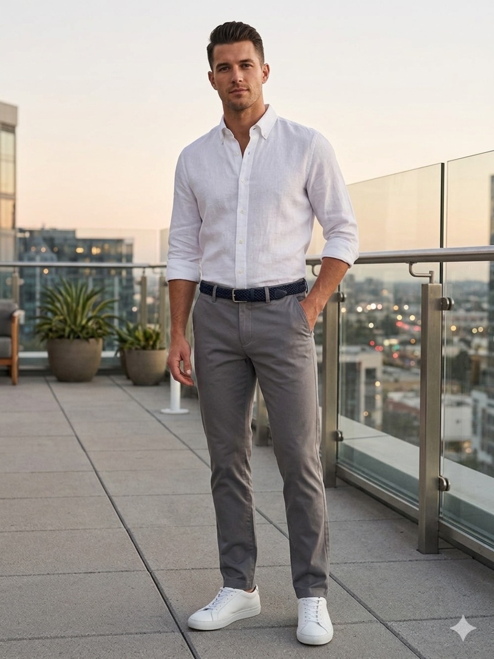 Men's Bonobos Weekday Warrior Friday Grey Chino Pants - Classic Slim Fit 33/34